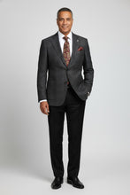 Blue & Black Windowpane Sports Jacket