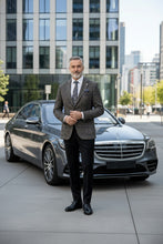 Beige Windowpane Sports Jacket