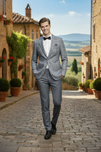 Blue & White Windowpane Sports Jacket