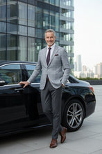 Blue & White Windowpane Sports Jacket