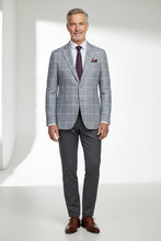 Blue & White Windowpane Sports Jacket