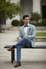 Blue & White Houndstooth Sports Jacket