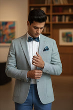 Blue & White Houndstooth Sports Jacket