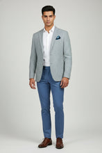 Blue & White Houndstooth Sports Jacket