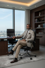 Beige Windowpane Sports Jacket