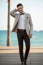 Beige Houndstooth Sports Jacket