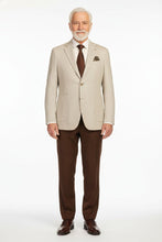 Beige Houndstooth Sports Jacket