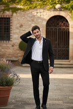 Black Solid Sports Jacket