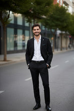 Black Solid Sports Jacket