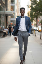 Blue Windowpane Sports Jacket