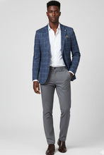 Blue Windowpane Sports Jacket