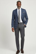 Blue Windowpane Sports Jacket
