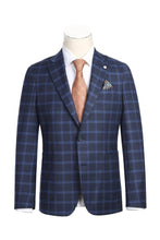 Pellagio Royal Blue Windowpane Sports Jacket