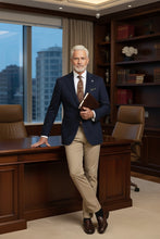 Pellagio Royal Blue Windowpane Sports Jacket