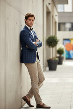 Pellagio Royal Blue Windowpane Sports Jacket