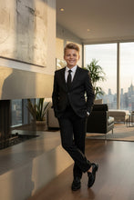 Perry Ellis "Noah" Perry Ellis Kids Charcoal 5-Piece Suit