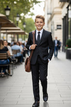 Perry Ellis "Noah" Perry Ellis Kids Charcoal 5-Piece Suit