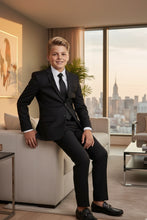 Perry Ellis "Noah" Perry Ellis Kids Charcoal 5-Piece Suit