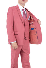 Perry Ellis "Noah" Perry Ellis Kids Coral Mauve Suit (5-Piece Set)