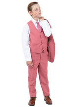 Perry Ellis "Noah" Perry Ellis Kids Coral Mauve Suit (5-Piece Set)