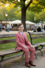 Perry Ellis "Noah" Perry Ellis Kids Coral Mauve Suit (5-Piece Set)