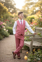 Perry Ellis "Noah" Perry Ellis Kids Coral Mauve Suit (5-Piece Set)