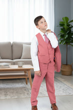 Perry Ellis "Noah" Perry Ellis Kids Coral Mauve Suit (5-Piece Set)