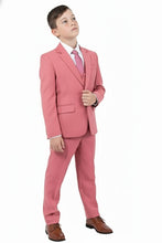 Perry Ellis "Noah" Perry Ellis Kids Coral Mauve Suit (5-Piece Set)