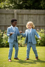 Perry Ellis "Noah" Perry Ellis Kids Dusty Blue Suit (5-Piece Set)