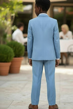 Perry Ellis "Noah" Perry Ellis Kids Dusty Blue Suit (5-Piece Set)