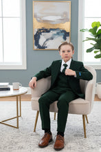 "Noah" Perry Ellis Kids Green Suit (5-Piece Set)