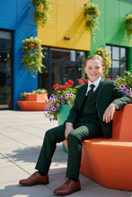 "Noah" Perry Ellis Kids Green Suit (5-Piece Set)