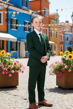 Perry Ellis "Noah" Perry Ellis Kids Green Suit (5-Piece Set)