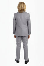 Perry Ellis "Noah" Perry Ellis Kids Light Grey 5-Piece Suit