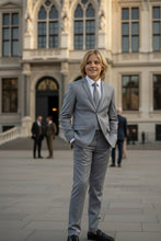 "Noah" Perry Ellis Kids Light Grey 5-Piece Suit