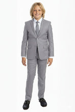 "Noah" Perry Ellis Kids Light Grey 5-Piece Suit