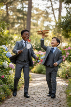 Perry Ellis "Noah" Perry Ellis Kids Medium Grey 5-Piece Suit