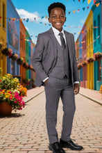Perry Ellis "Noah" Perry Ellis Kids Medium Grey 5-Piece Suit