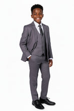Perry Ellis "Noah" Perry Ellis Kids Medium Grey 5-Piece Suit