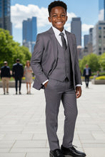 "Noah" Perry Ellis Kids Medium Grey 5-Piece Suit