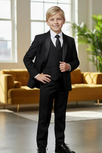 Perry Ellis "Trent" Perry Ellis Kids Black 5-Piece Tuxedo