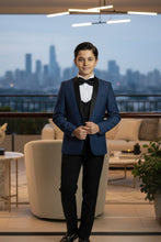 Perry Ellis "Trent" Perry Ellis Kids Indigo 5-Piece Tuxedo