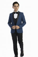 Perry Ellis "Trent" Perry Ellis Kids Indigo 5-Piece Tuxedo