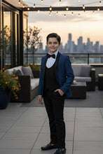 "Trent" Perry Ellis Kids Indigo 5-Piece Tuxedo