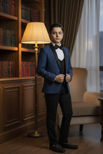 "Trent" Perry Ellis Kids Indigo 5-Piece Tuxedo