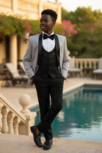 "Trent" Perry Ellis Kids Light Grey 5-Piece Tuxedo