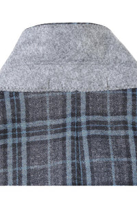 Grey & Blue Windowpane Sports Jacket