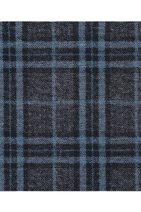 Grey & Blue Windowpane Sports Jacket