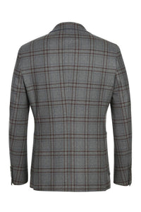 Grey Windowpane Sports Jacket