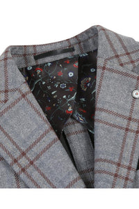 Grey Windowpane Sports Jacket